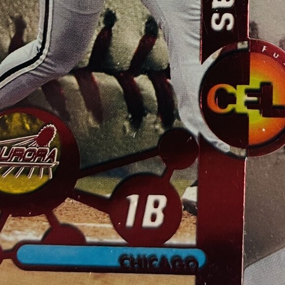 FRANK THOMAS * 1998 Aurora CEL-fusion Special Die Cut. Mint Condition - Picture 2 of 4